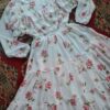 Floral white fairy gown